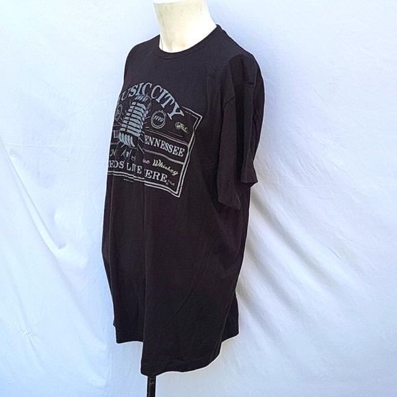 Men's Nashville Music City t-shirt,  black, Johnny Cash Museum, XL, NWT - Picture 3 of 9